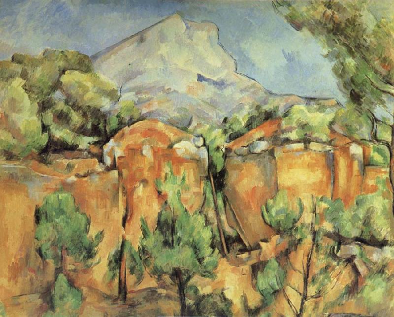 Paul Cezanne La Montagne Sainte-Victoire,vue de Bibemus china oil painting image